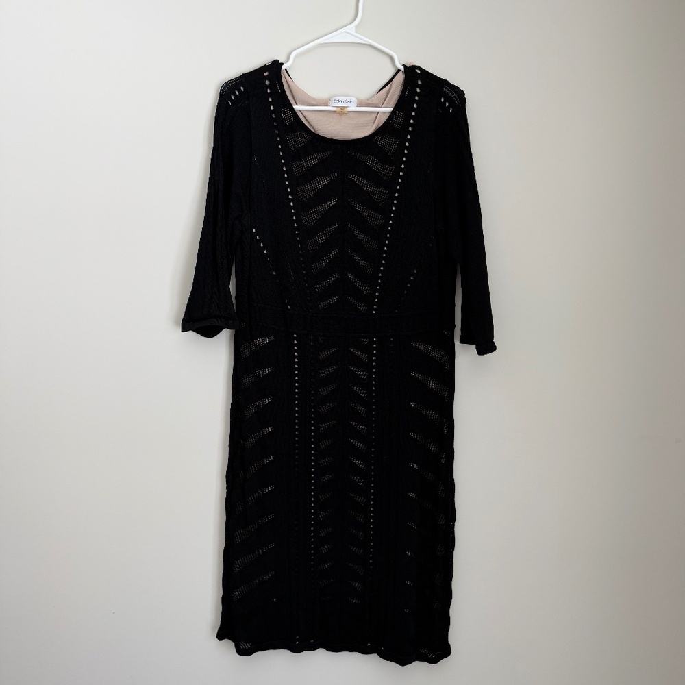 Calvin Klein Elegant Black Dress – Size XL – Worn Once or Twice